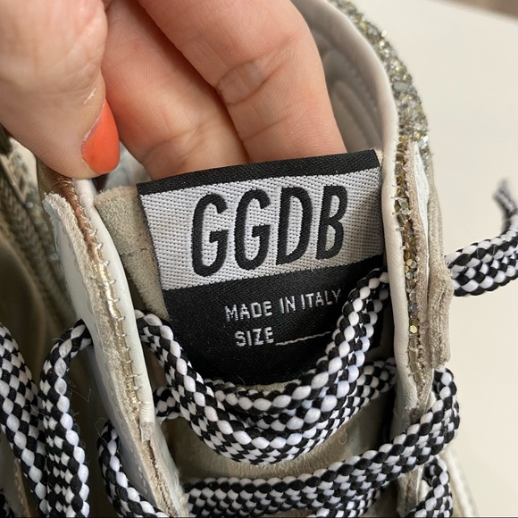 Golden Goose Slide Sneaker Neutral 37 Glitter - Picture 7 of 12